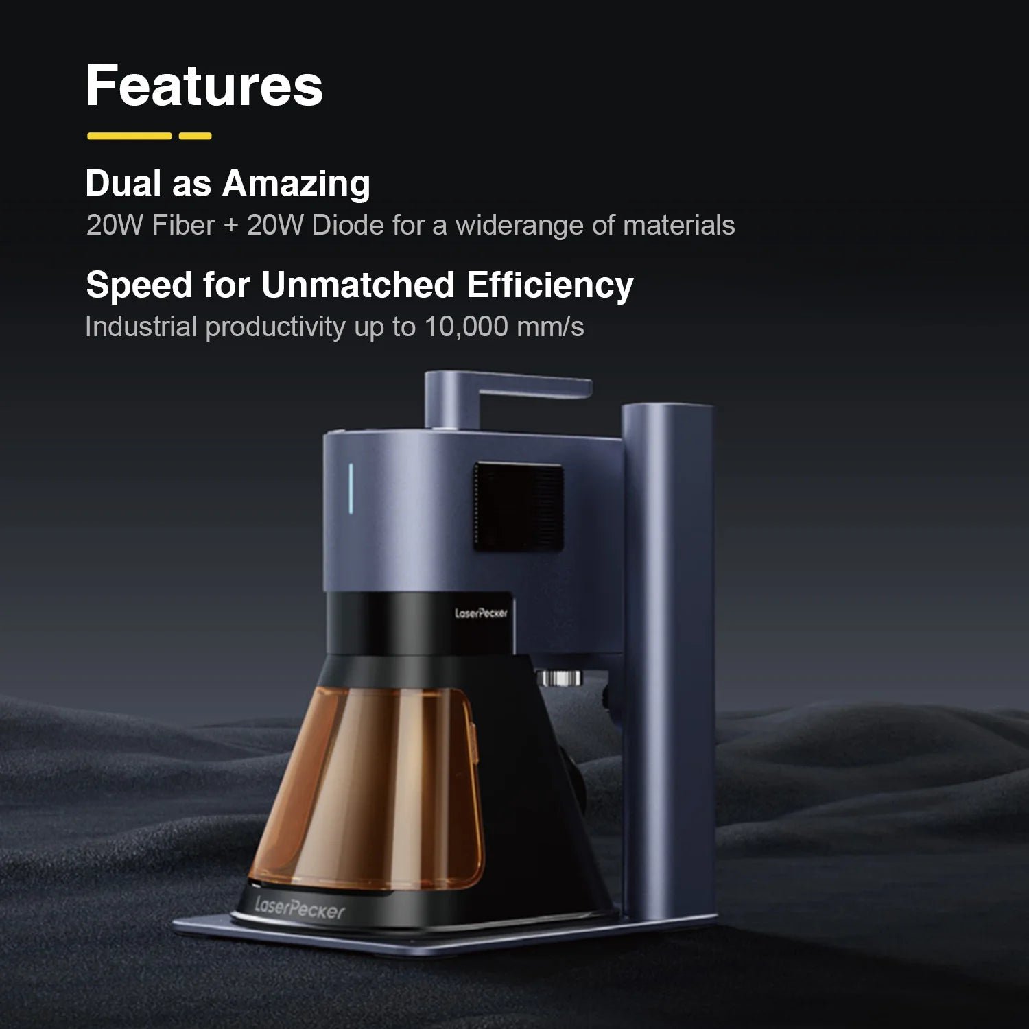 Advanced for LP2 Handheld Dual Laser Engraving Machine for Wood/Plywood/Rubber with for High Accuracy AI Support