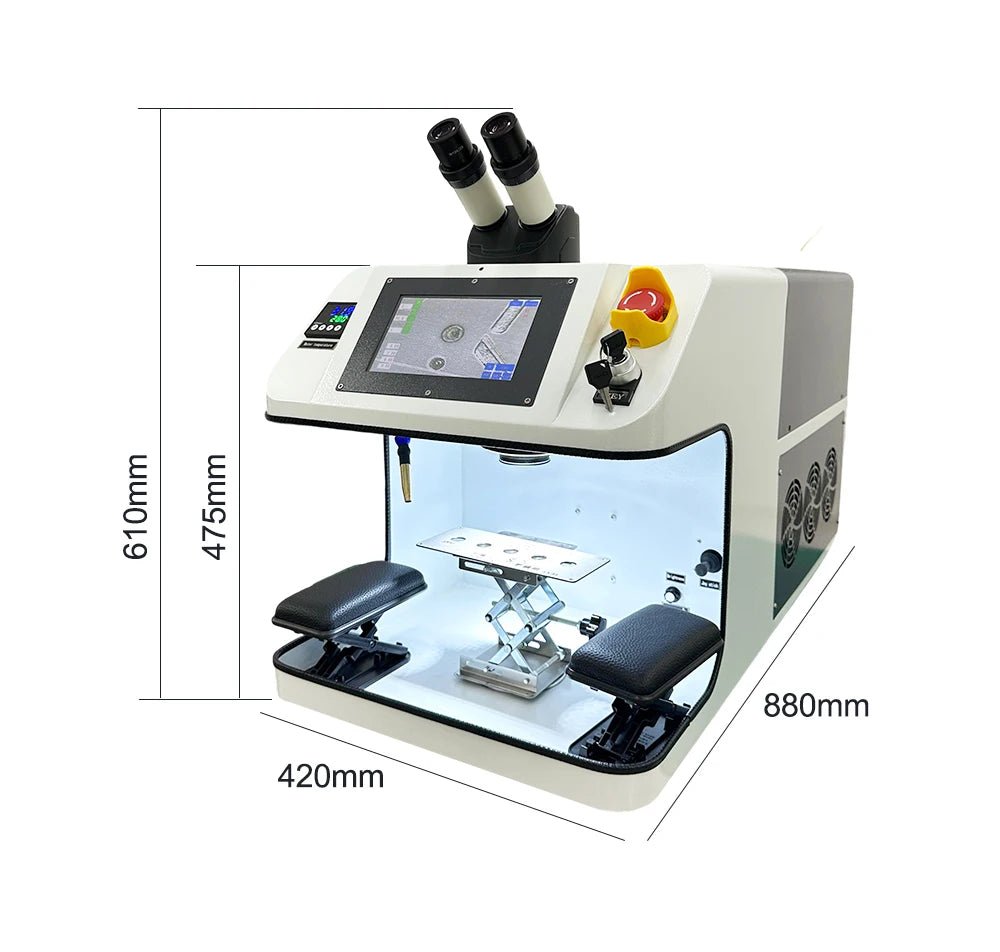 QDC Yag Laser Welding Machine 200W for Jewelry Welding Multi-Beam Water Cooling