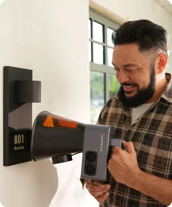 Portable LaserPecker LP2 Plus Laser Engraving Machine - 2-in-1 Precision Engraving & Cutting for 150+ Materials - Image 5