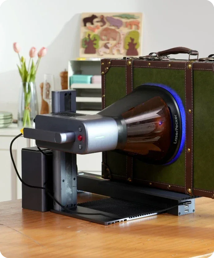 Portable LaserPecker LP2 Plus Laser Engraving Machine - 2-in-1 Precision Engraving & Cutting for 150+ Materials - Image 4