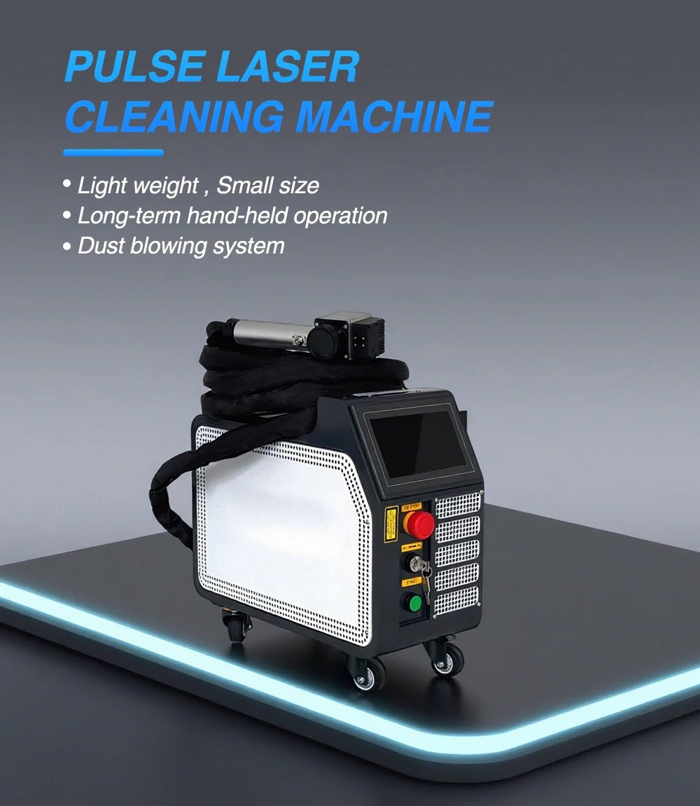 High Performance 200w 300w Pulse Air-Cooled Laser Cleaning Machine for Automotive Parts Rust Removal Oil Stain Cleaning - Image 3